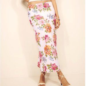 Reformation Layla Linen Skirt - Giverny